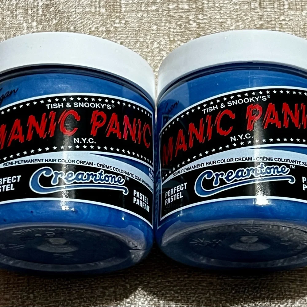 Manic Panic 4 Jars Blue Orange - Creamsicle and Blue Angel Creamtones Hair Dye - Picture 6 of 8